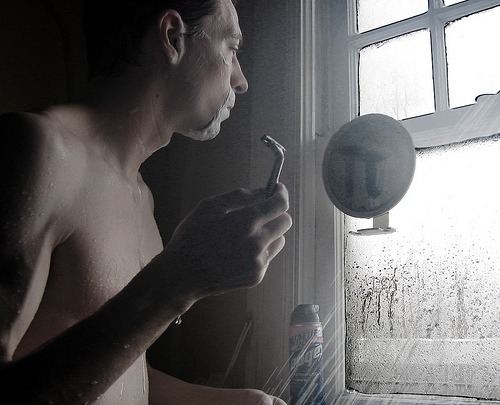 shower mirror for shaving