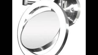 cordless wall mounted makeup mirror