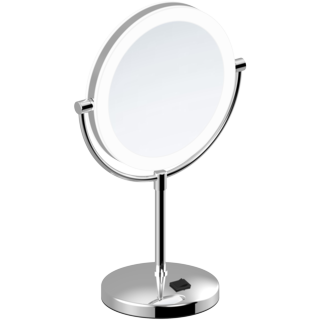 Free Standing LED Lighted Cosmetic Mirror with PMMA Lampshade