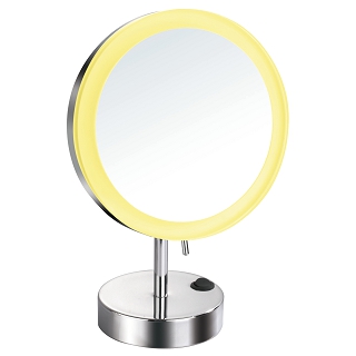Battery-powered LED Lighted Makeup Mirror with PMMA Lampshade