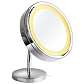 Free standing lighted makeup mirrors